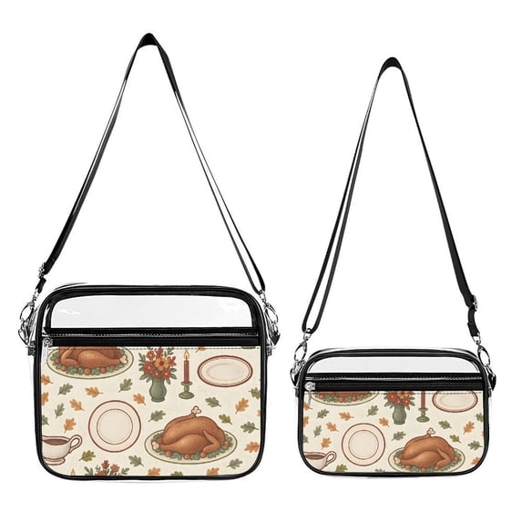 2piece Transparent Satchel Set Receive Strong Shoulder Belt Tightness ...