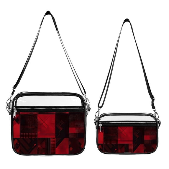 2piece Transparent Satchel Set Receive Strong Shoulder Belt Tightness ...
