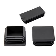 2pieces Black plastic pipe tube plug 100mmx100mm