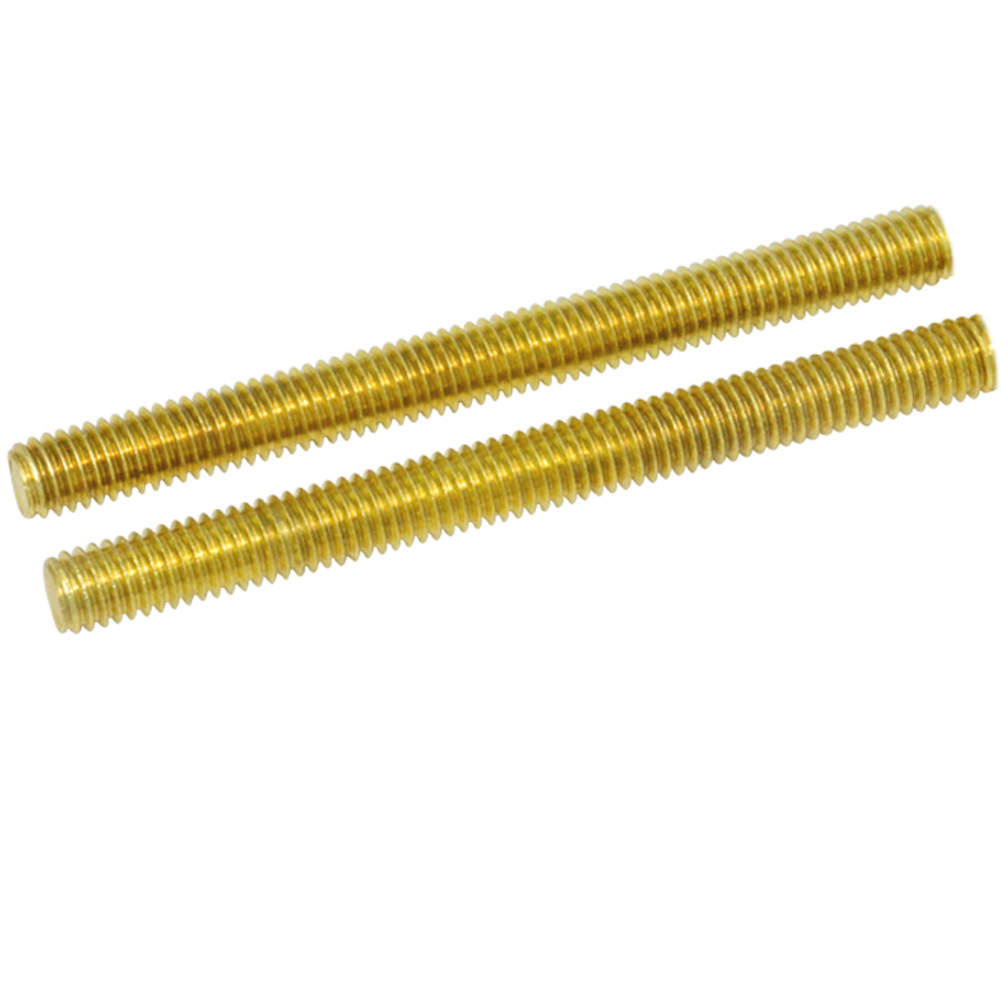 2pieces Brass Threaded Rods, M5 Pitch,250mm Long