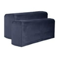 thumbnail image 1 of 2pieces Sofa Armrest Cover Stretch Protector Machine Washable Armchair Cover Navy, 1 of 7