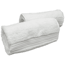 2pk - 20" x 32" Hair Towels Salon Quality Luxurious Super Soft White Supima Cotton