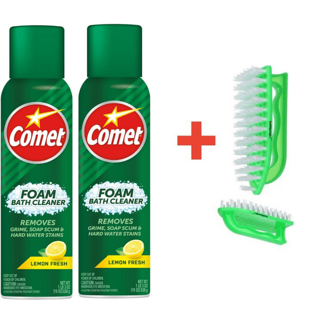 2pk Comet® Ultra Foaming Bath Cleaner Spray 19oz Lemon Fresh Scent