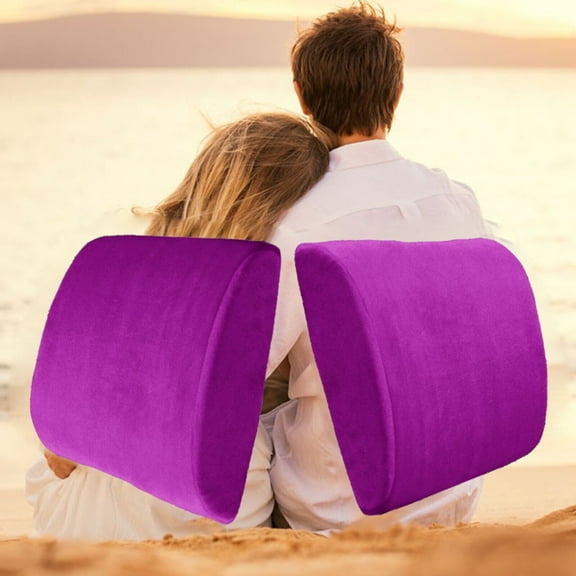 2pk Comfortable Memory Foam Lumbar Cushion Back Support Pillow Home Office Chair