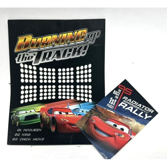 2pk Disney CARS Sketch and Note pads Burning Up The Track!