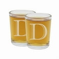 thumbnail image 1 of 2pk Etched Monogram 2.5oz Shot Glasses (Letter D) A-Z Personalized shot glass, Custom shot glasses, Set of two Shot Glasses, Initial Birthday Gift shot glass Cute, 1 of 7