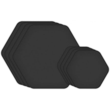 2pk GEAR AID Tenacious Tape Gear Repair Patches, Black, 2.5” 1.5” Hex Shape