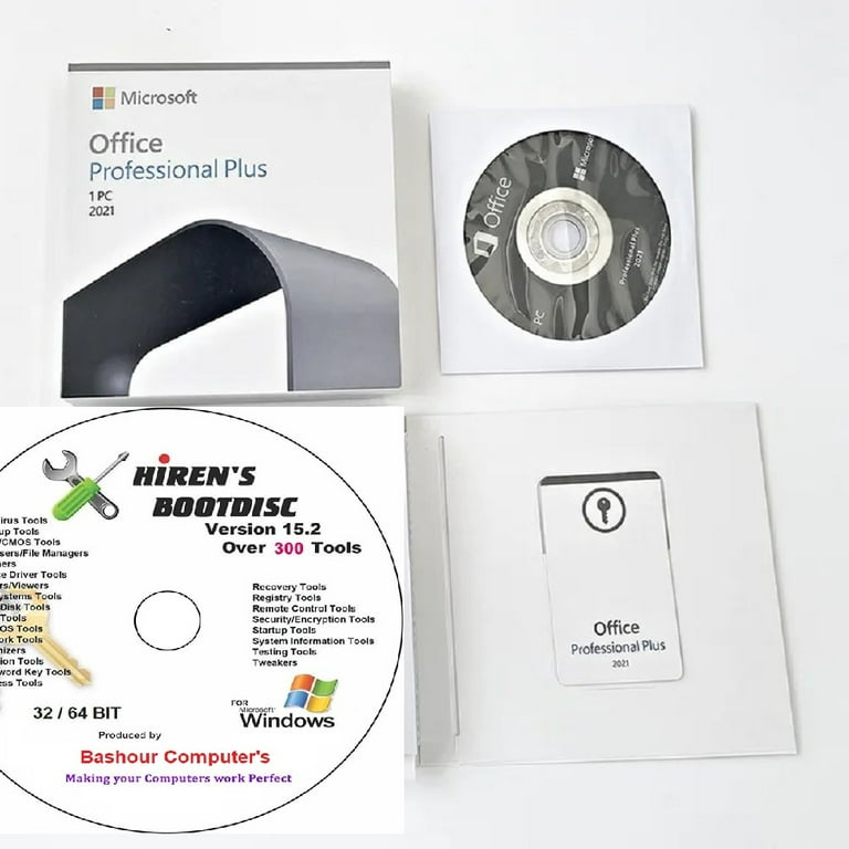 2pk)..Microsoft Office 2021 pro plus(key card) package for Windows  10/11..WITH A FREE original DVD,&Boot Disk hirens, JUST PAY THE PRICE OF  THE KEY AND GET THE DVD FOR FREE(NO RETURN FOR THIS