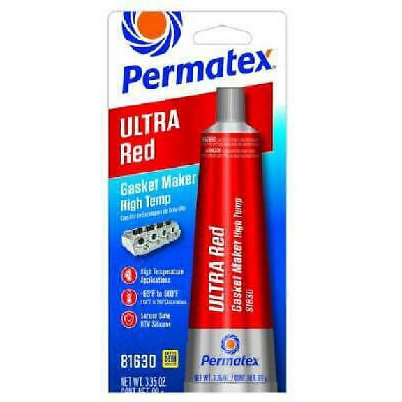 2pk Permatex 81630 Ultra Red High Temperature Gasket Maker