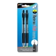 thumbnail image 1 of 2pk "Retrax" Black Gel Pens w/ Rubber Grip, 1 of 1