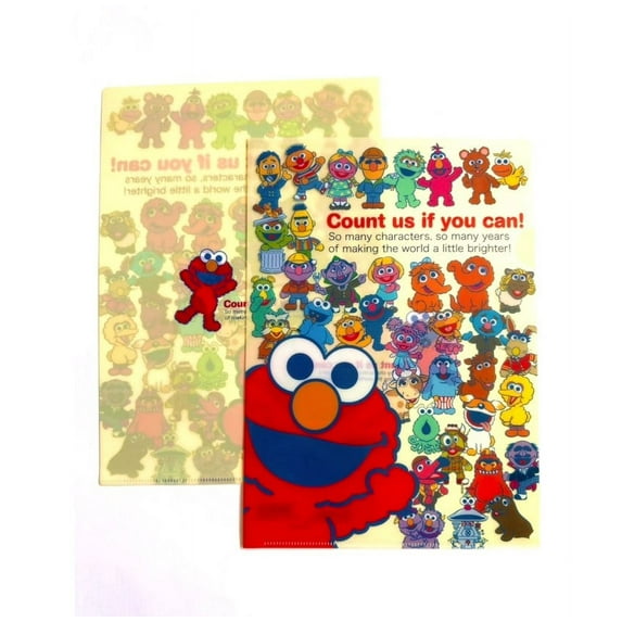 2pk Sesame Street Vinyl Folder A4 Sheet protector