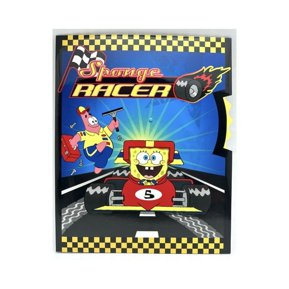 2pk Spongebob Squarepants Sponge Folders Set - Face-Changing Wheel Folders