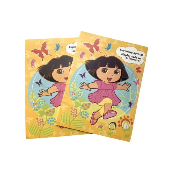 2pk Springtime Dora The Explorer Notepad Sketch Books