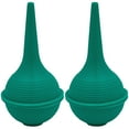 thumbnail image 1 of Sterile Rubber Bulb Syringe, 2 Pack, Green 1oz, Ear Wax Removal Ear Syringes For Baby & Adult Nasal Care, Sinus Rinse, Ear Syringes For Removing Ear Wax, Gentle Irrigation, Flat Bottom For Stability,, 1 of 3