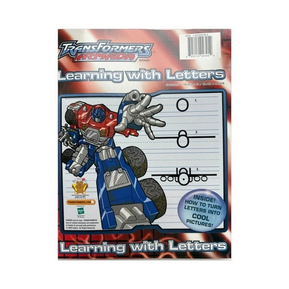 2pk Transformers Armada Learning with Letters Workbook Set