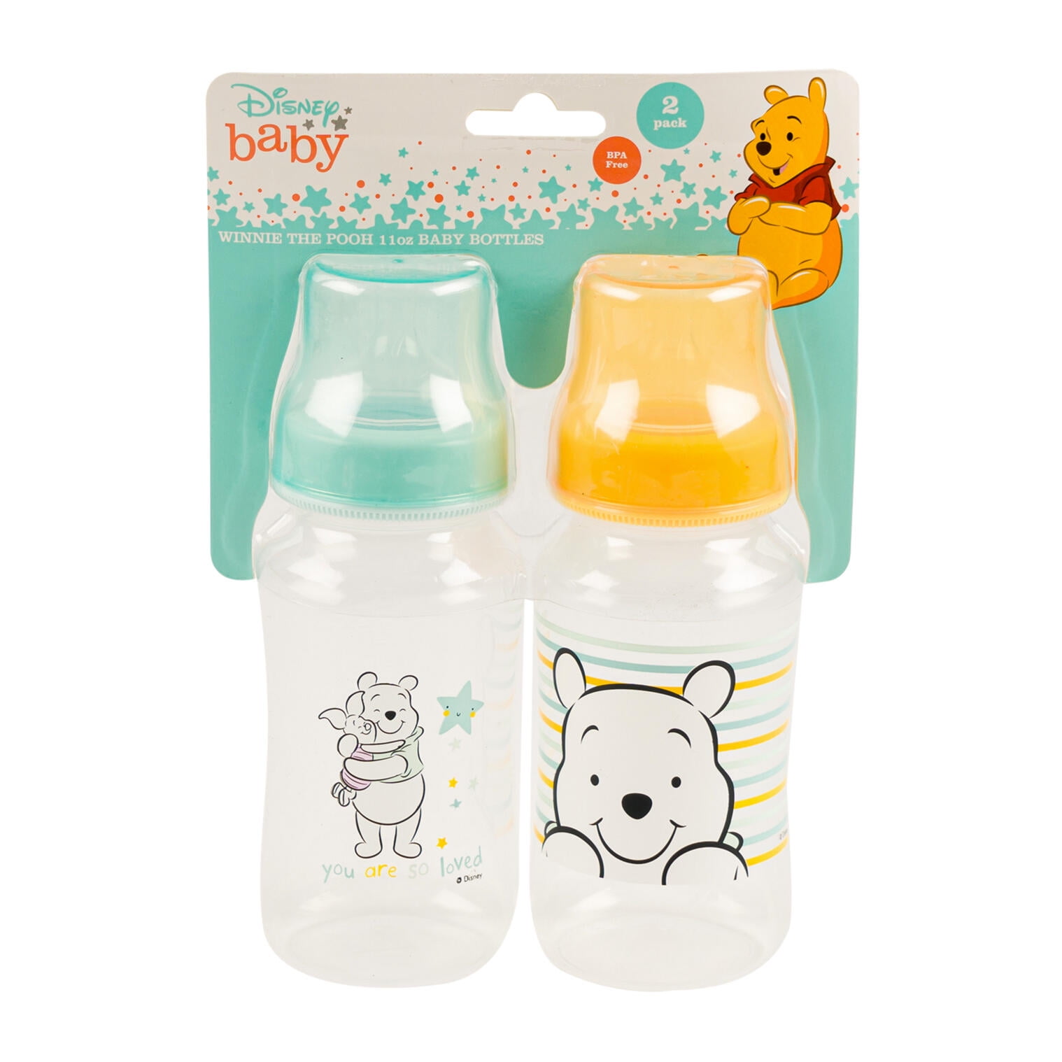 2pk Winnie the Pooh Baby Bottles- 11oz