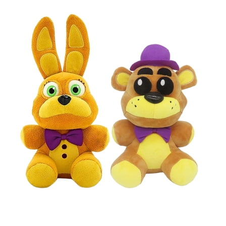 2psc Anime Game Plush FNAF Nightmare Plush Toys for Game Fans ,Kids  Birthday Gifts