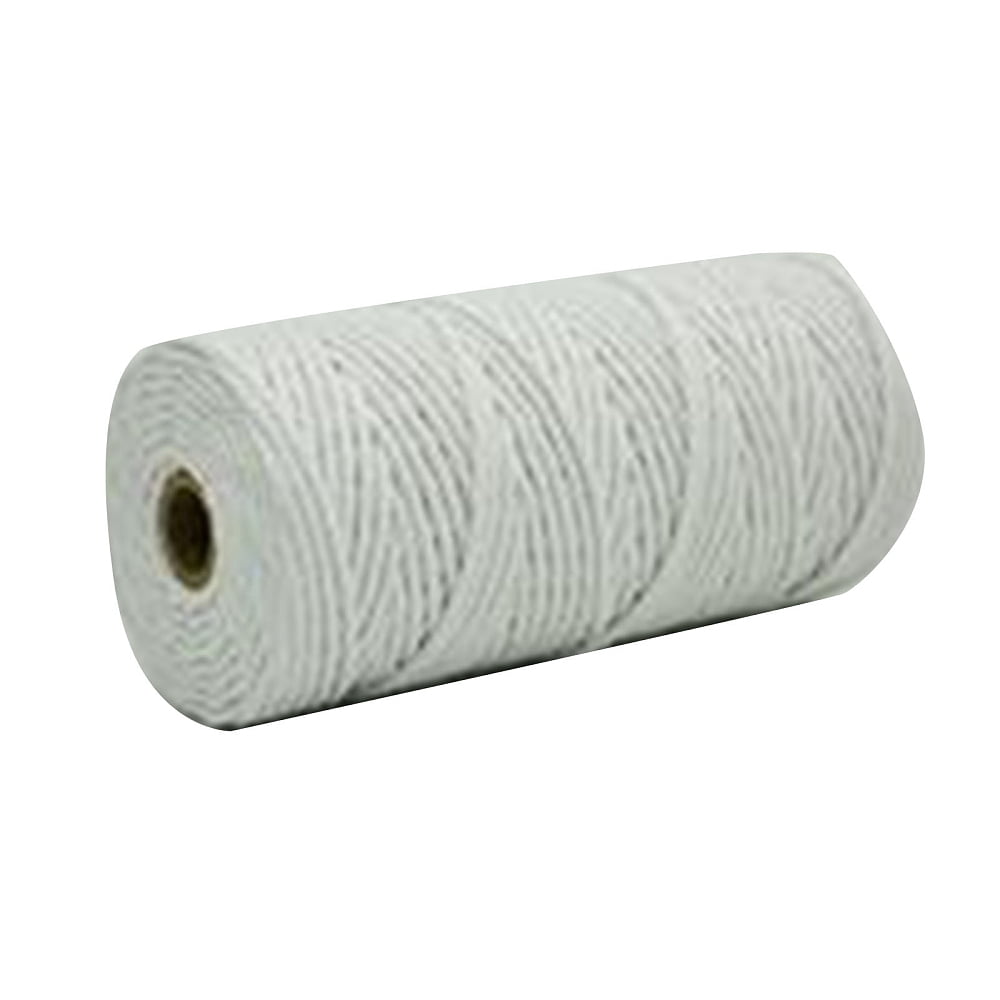 2rolls Cotton String Threads Macrame Cord Decorative String Threads for DIY Crafts Gift Wrapping and Jewelry Making White 3mm about 218.72 Yards/Roll