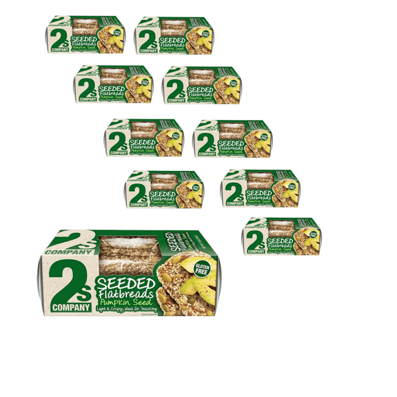 2s Company Pumpkin Seeded Flatbreads, 3.5 oz, 10 Pack
