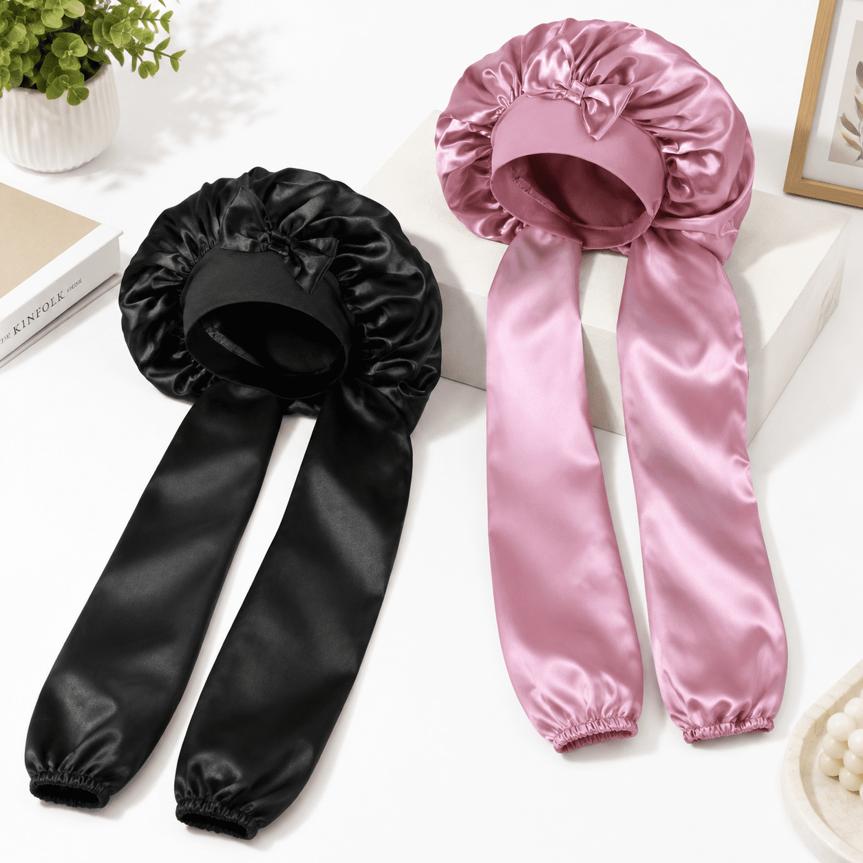 2satin Pantyhose Bonnet For Br Long Hair Women Sleeping - Walmart.com