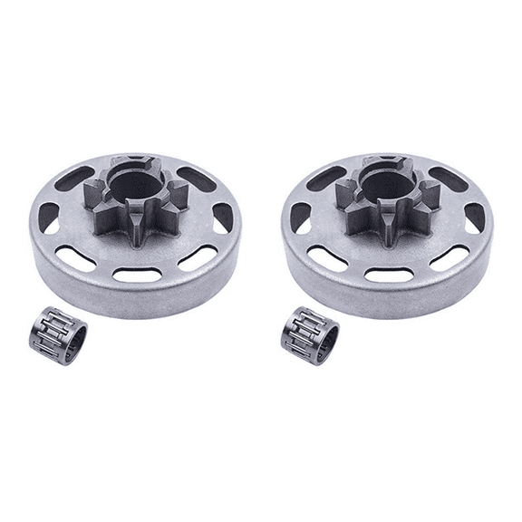 2set 325Inch 7T Sprocket Clutch Drum W Bearing Kit for 435 435E 440 440E Jonsered CS2240 505 44 1501