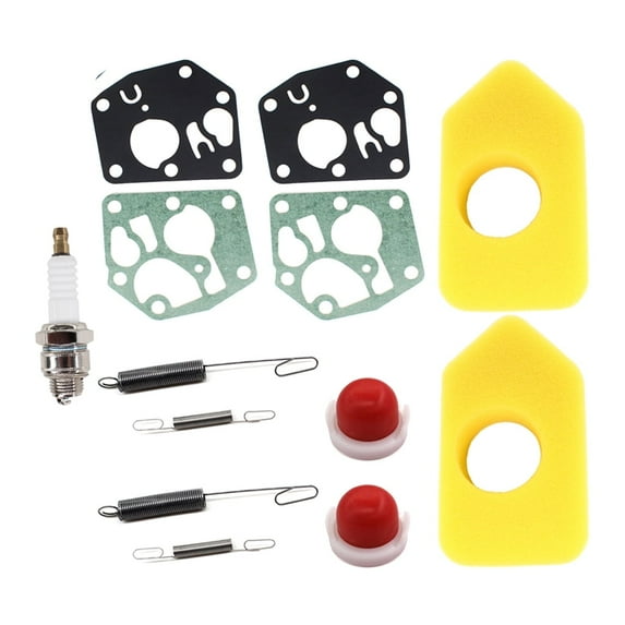 2set Carburetor Diaphragm Regulator Spring Air Filter for Briggs & Stratton 698369 Sprint Classic 795083 694394 692211 691859 Tune Up Kit