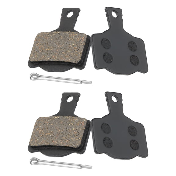 2set Disc Brake Pad 1.19" x 1.32" Semi-Metallic Resin Bike Brake Pads with Pin for BB7 M355 M446 M640 Mountain Road Bikes, Black