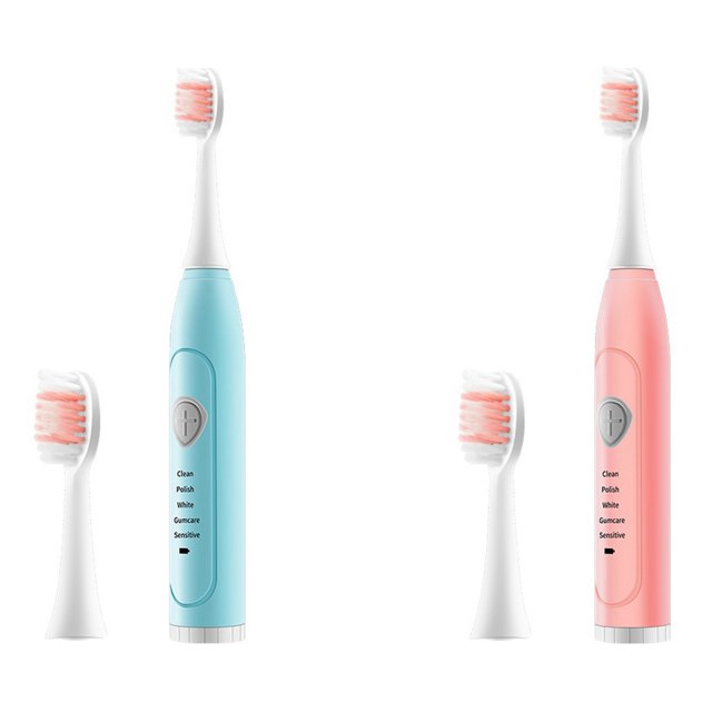 2set Electric Toothbrush Adult Brush USB Charger Rechargeable Tooth