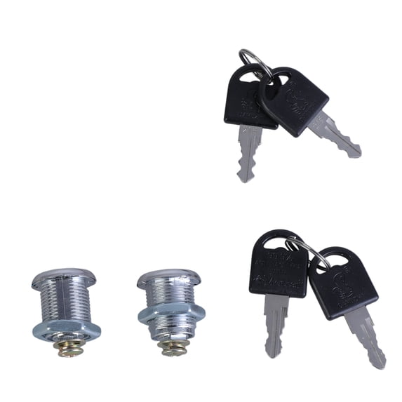 2set Furniture Cams Lock with Key Replacement Drawer Lock Cabinet Cupboard Desk Hasp Latches for Letterbox, Drawer