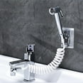 thumbnail image 1 of 2set Hand-Held Sink Nozzle, Bathroom Faucet Nozzle Shower+Base+Hose+Washbasin Sink Valve Group, Used For Shampoo, Baby Bath And Pet Washing, 1 of 11
