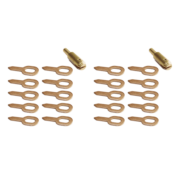 2set Straight Pull Rings Pads Chuck Stud Welder Spot Welding Kit Slide Hammer Dent Pulling Miracle System,20 x straight pull washer 2 x washer chuck,Gold