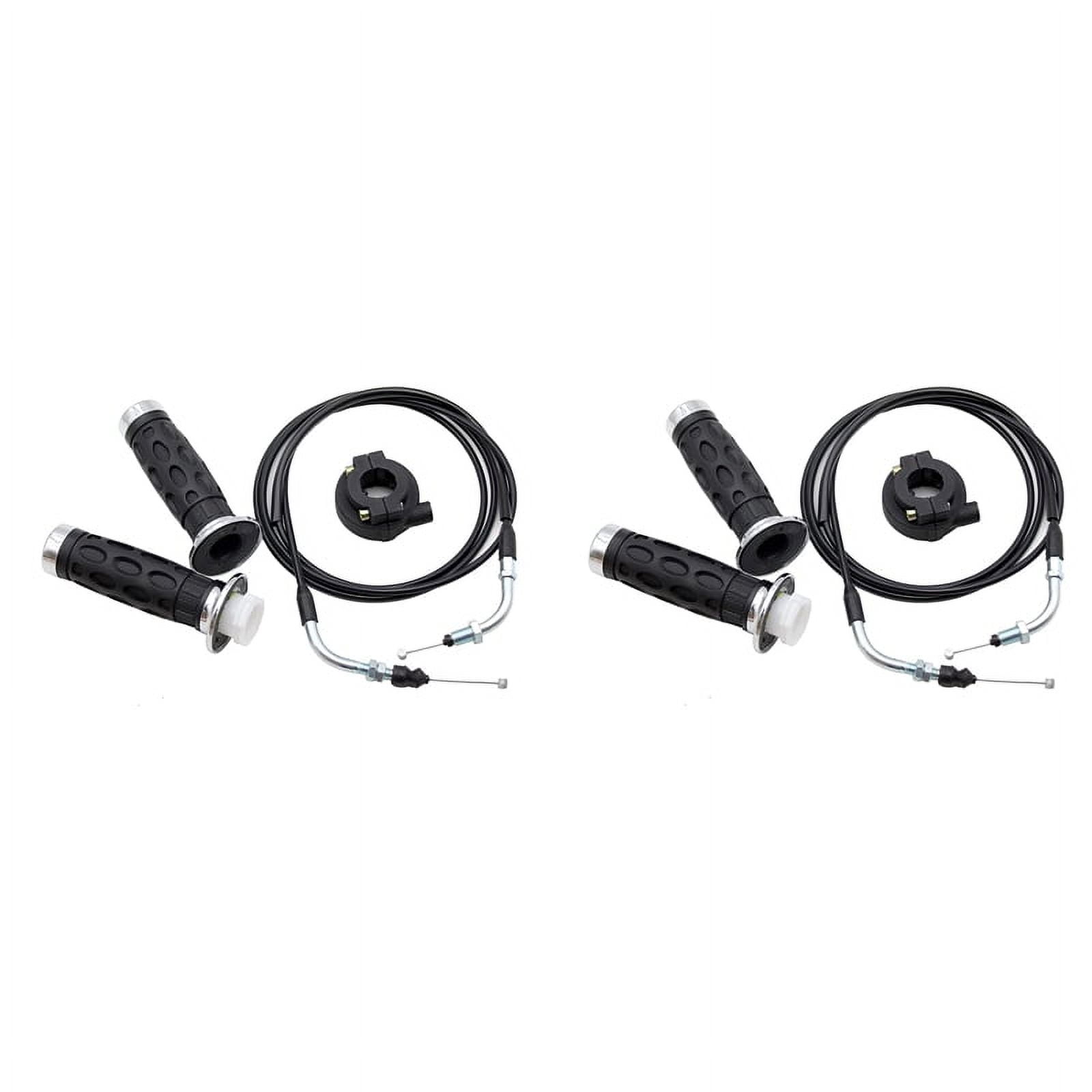 2set Universal Throttle Twist Grip Set with 78 Inch Scooter Throttle Cable for 50Cc 80Cc 125Cc 150Cc GY6