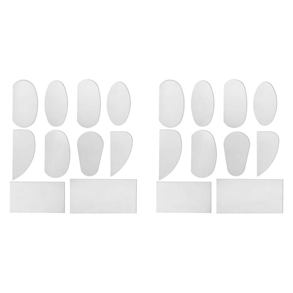 2set x metal scraper tool-Silver