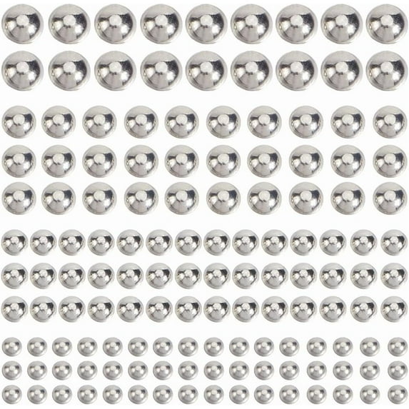 2sets 5600Pcs 4 Sizes Flat Back Pearls Self Adhesive Pearl Stickers Hair Face Eye Makeup Nail Cell one Acrylic Gems Stick on Embellishment Art Crafts for Scrapbooking Wedding Home Decor Grey