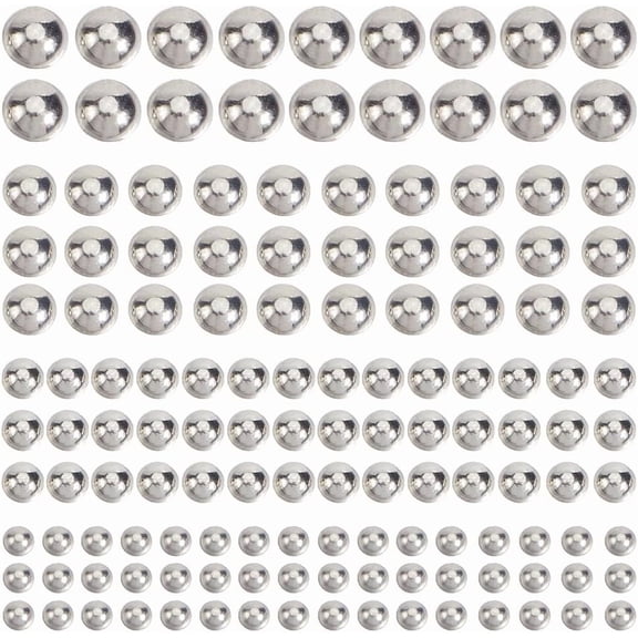 2sets 5600Pcs 4 Sizes Flat Back Pearls Self Adhesive Pearl Stickers Hair Face Eye Makeup Nail Cell one Acrylic Gems Stick on Embellishment Art Crafts for Scrapbooking Wedding Home Decor Grey
