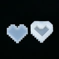 thumbnail image 1 of 2sets Grade Storage box Silicone Molds Resin Casting Molds Heart White 90~98x75~89mm, 1 of 7
