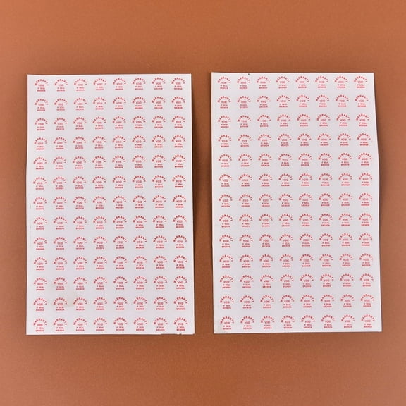 2sheets/208pcs Warranty Void If Damaged Protection Security Label Sticker Seal
