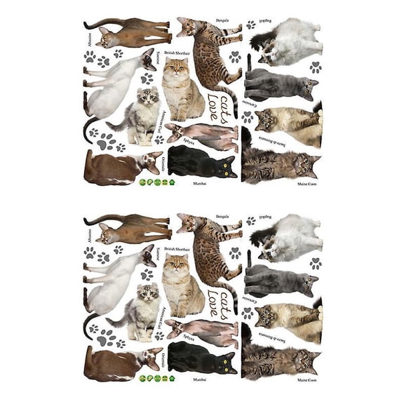 2sheets Animal Wall Sticker