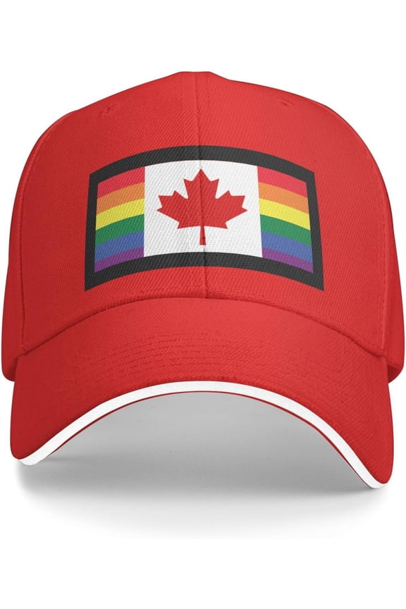 2slgbtqia+ Canada Hat LGBT Flag Pride LGBTQ History Month,Pride in Canada Baseball Cap Trucker Hat