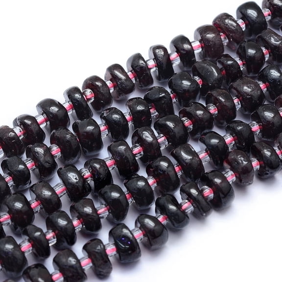 2strands Garnet Beads Strands Nuggets 7~8x3~4.5mm Hole: 1mm about 69pcs/strand 15.55 inch(39.5cm)