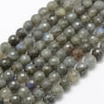 thumbnail image 1 of 2strands Natural Labradorite Beads Strands Grade A+ Faceted Round 6mm Hole: 1mm about 66pcs/strand 15.1 inch(38.5cm), 1 of 3