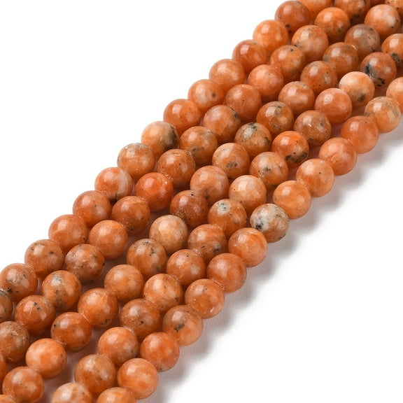 2strands Natural Orange Calcite Beads Strands Round 8~8.5mm Hole: 1mm about 48pcs/strand 15.16~15.35 inch(38.5~39cm)