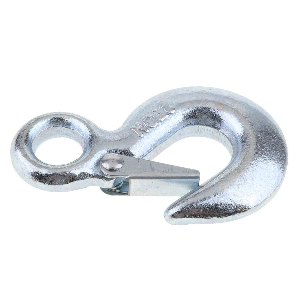 2t Winch Lifting Hook With Safety Latch For Hoist Winch Tow 105 X 65 Mm