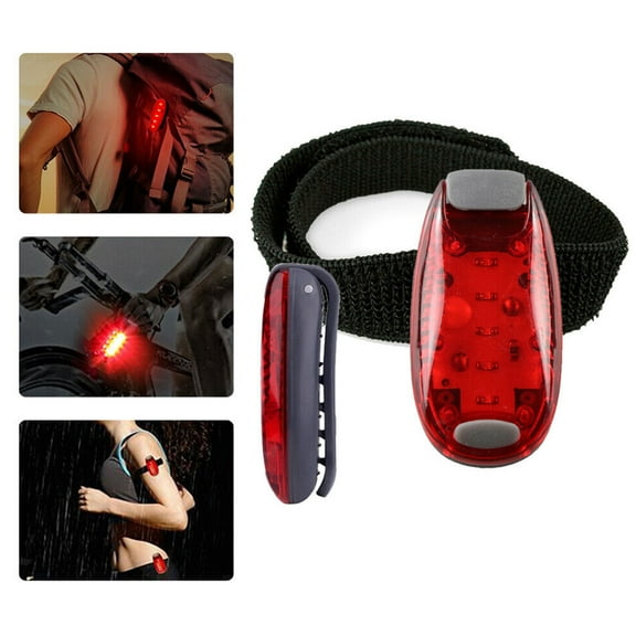 2win2buy 5 LED Bike Tail Light Waterproof Cycling Safety Lights Bike Rear Flash Clip with 3 Lighting Modes for Running Jogging Walking Dog