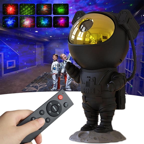 2win2buy Astronaut Projector Starry Nebula Galaxy Projector Night Light with Remote Control & Timer for Adults Kids Bedroom Decor Gifts for Birthdays Christmas Valentine's Day, Black
