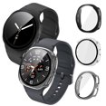 thumbnail image 1 of 2win2buy Hard PC Case with Tempered Glass Screen Protector Scratch-Resistant Cover for Samsung Galaxy Watch 8 40mm, Clear, 1 of 9