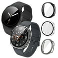 thumbnail image 1 of 2win2buy Hard PC Case with Tempered Glass Screen Protector Scratch-Resistant Cover for Samsung Galaxy Watch 8 40mm, Titanium Gray, 1 of 9