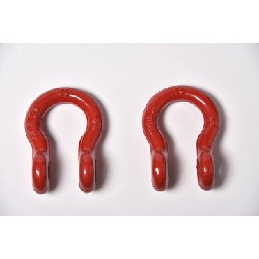 2x 3/8" Bow Shackle D-Ring With Clevis Screw Pins – WLL 1 Ton (2200 Lbs) – Alloy Steel, Zinc Plated