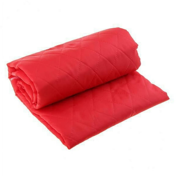 2x 1 Piece 100x145cm Double Faced Cotton / Polyester Quilted Fabric Cloth for Sewing Material - Red