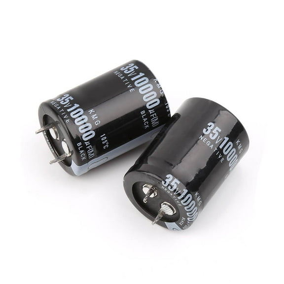 2x 10000uF 35V Electrolytic Capacitor 25x40mm For Fever Amplifier Filter